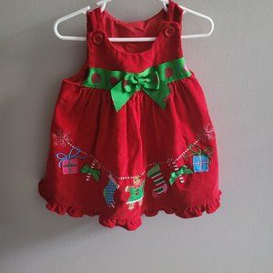 Christmas corduroy dress